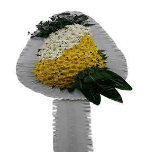 SARI BEYAZ GERBERA ÇELENK